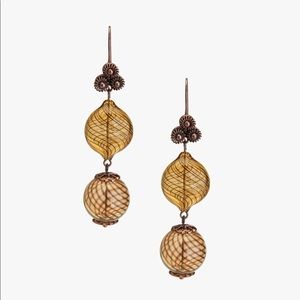 NWT. Zara Limited Edition Glass Earrings.